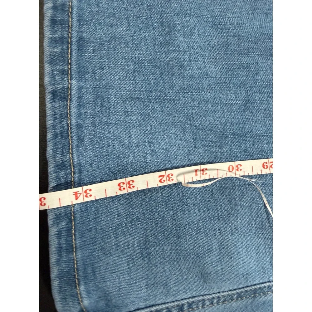 OAT New York Womens Blue Denim Maxi Skirt Light Wash High Waist Size 8/29